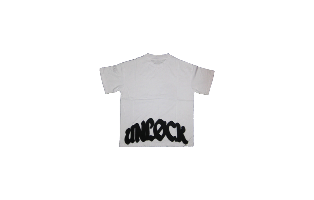 "Break Free" White Oversized Tee