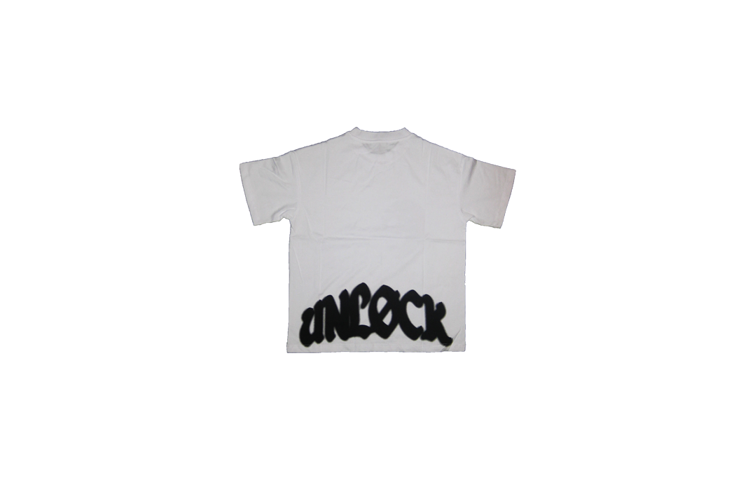 "Break Free" White Oversized Tee