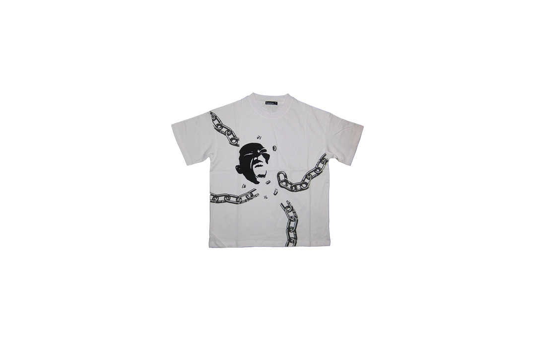 "Break Free" White Oversized Tee